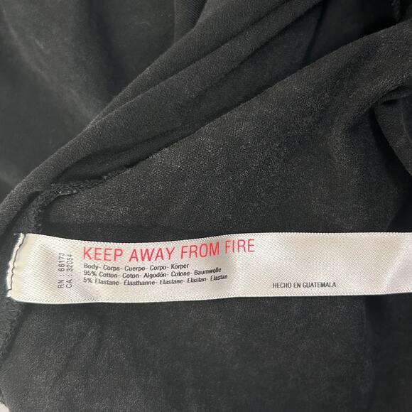 New Free People FP Movement Hot Shot Mini Dress in Black Washed - Picture 8 of 9